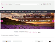 Tablet Screenshot of mein-parfum.com
